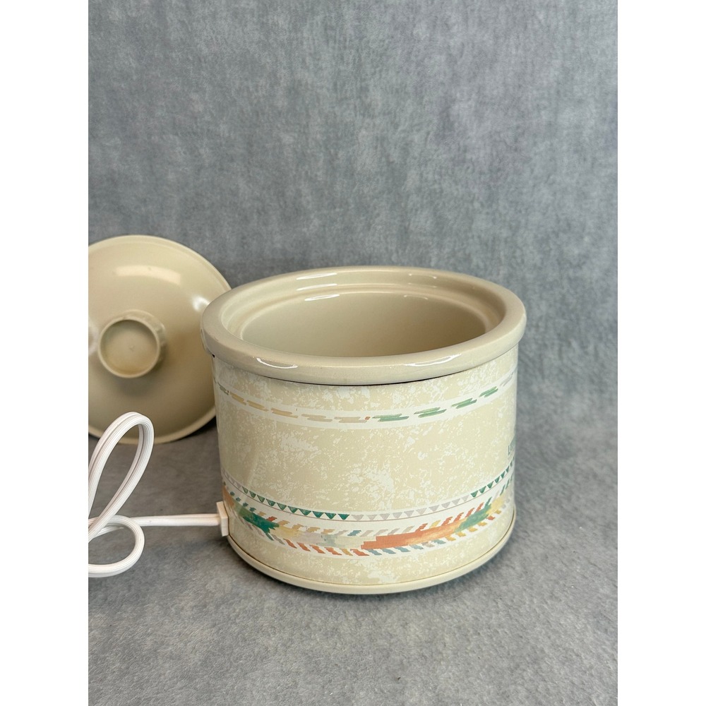 Rival Little‎ Dipper Electric Stoneware Server Southwestern Pattern Cream 16oz - Picture 5 of 8